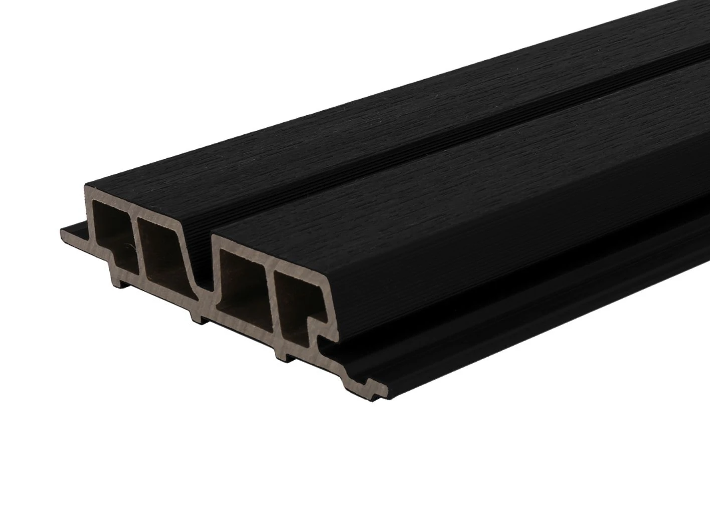 Gevelbekleding Composiet Castellation Pro 65 3.3 x 18 cm (33 x 180 mm) Zwart - Lengte 290 cm - Afbeelding 1